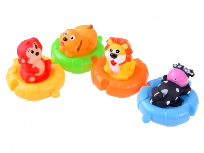 Floating Animals on Puzzle Pieces