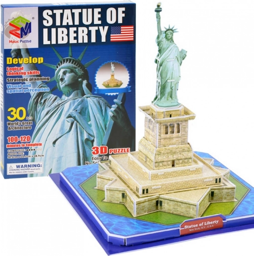 3D Puzzle Statue of Liberty – Educational Model of New York (30 pieces)