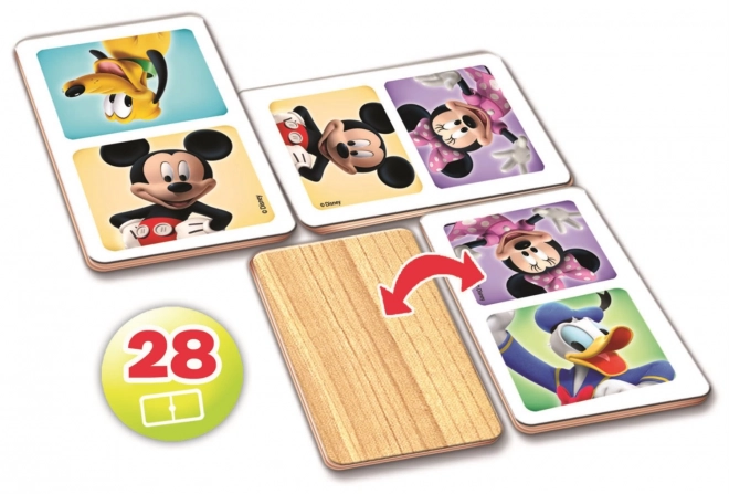 Holzdomino Mickey und Minnie