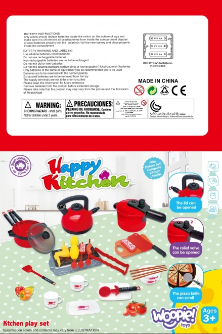 Kitchen Set for Kids XXL 36 pcs by Woopie