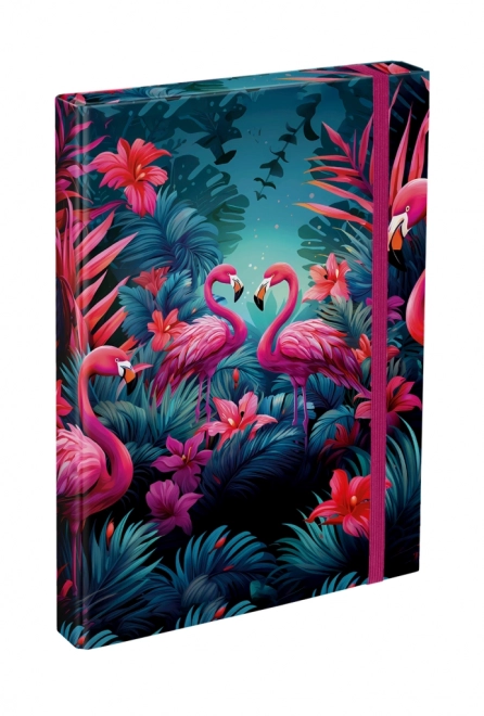 BAAGL Mappen voor schoolschriften A4 Flamingo's