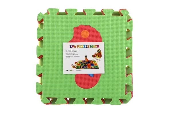Schuimpuzzel Dieren 29x29x1cm 10st in folie