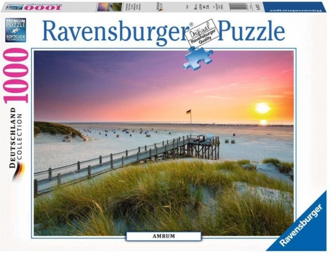 Puzzle coucher de soleil sur Amrum 1000 pièces