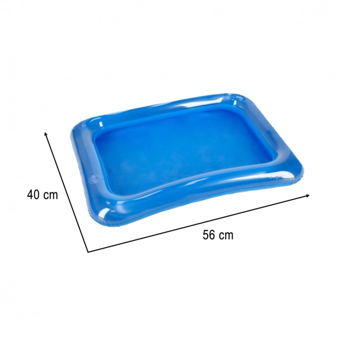 Kinetisch zand beige 1 kg met vormpjes – Blauw