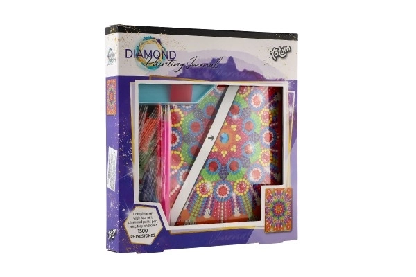 Creatief dagboek met diamanten - mandala