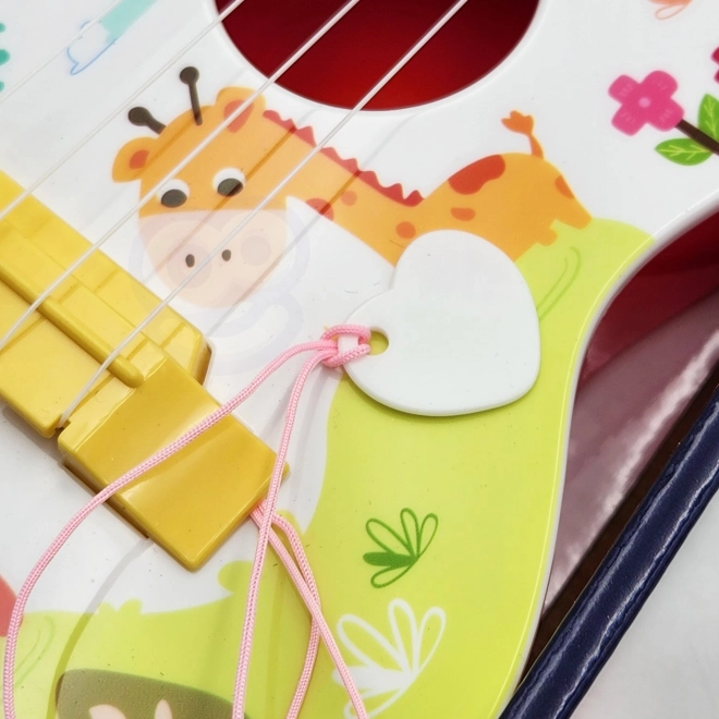 Akoestische kinder gitaar WOOPIE rood