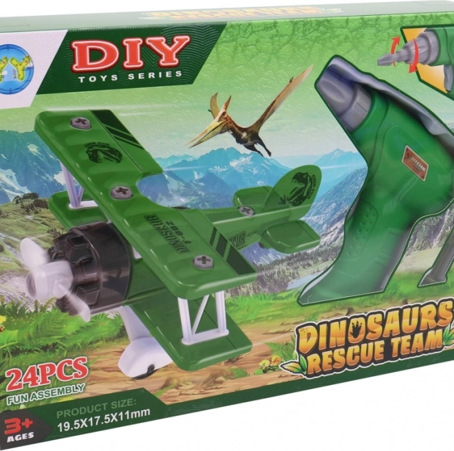 Screwable Airplane with Drill and Flywheel