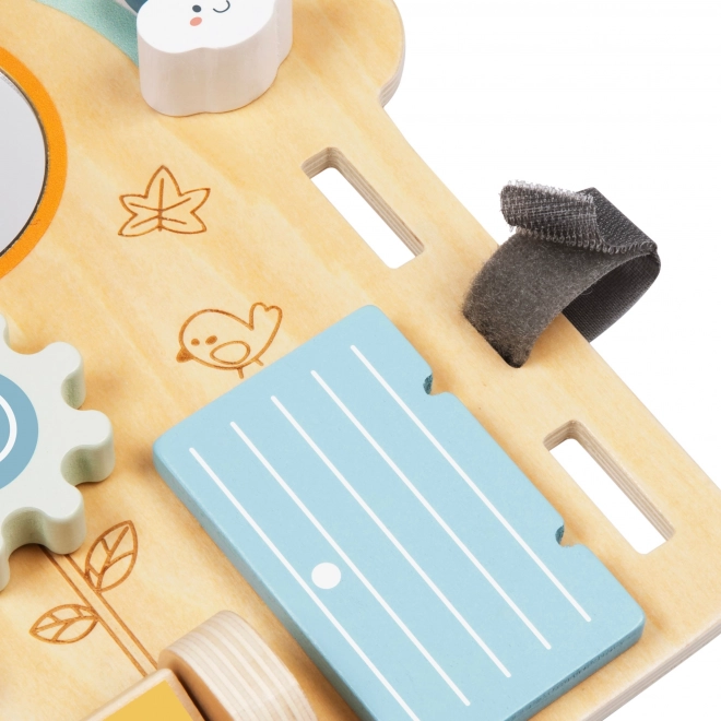 Tooky Toy Grote Houten Manipulatiebord Huisje - Activiteitencentrum