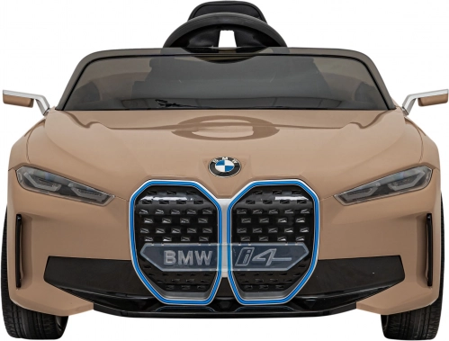 Electric ride-on car for kids BMW i4 with remote control – Gold