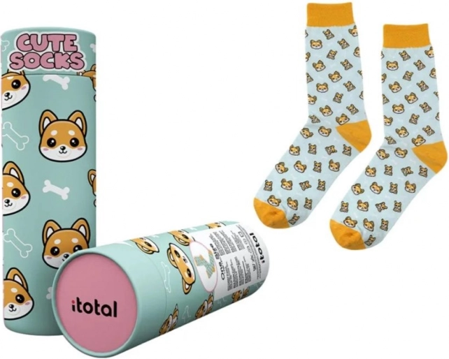 Baumwollsocken mit Hundemotiv