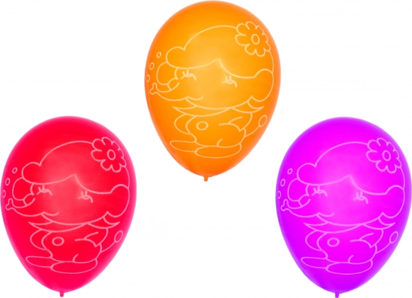 Opblaasballonnen met print 30 cm - set van 10 stuks