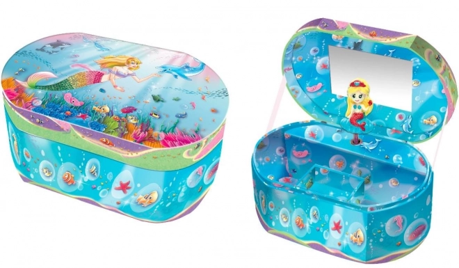 Ovale speeldoos Pecoware - Zeemeermin
