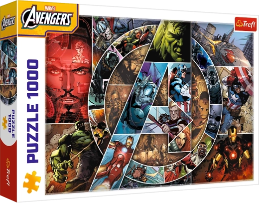 1000-piece puzzle - Marvel Avengers heroes