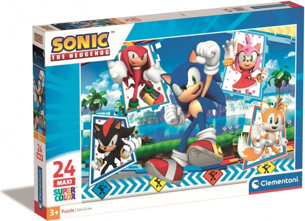 Puzzle Sonic 24 pièces Maxi pour enfants