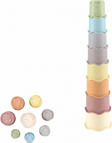 Stacking Cup Tower with Waves 40.8 cm