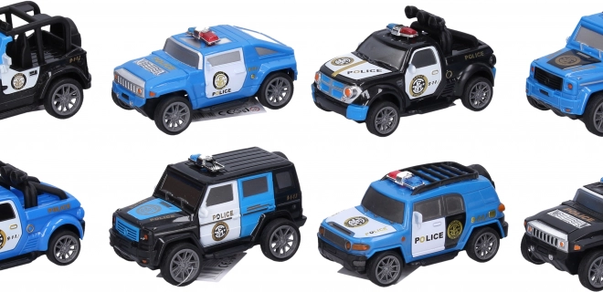 Police response car with pull-back mechanism 10 cm