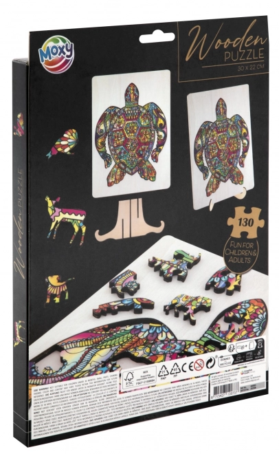 MOXY contourpuzzel schildpad 130 stukjes