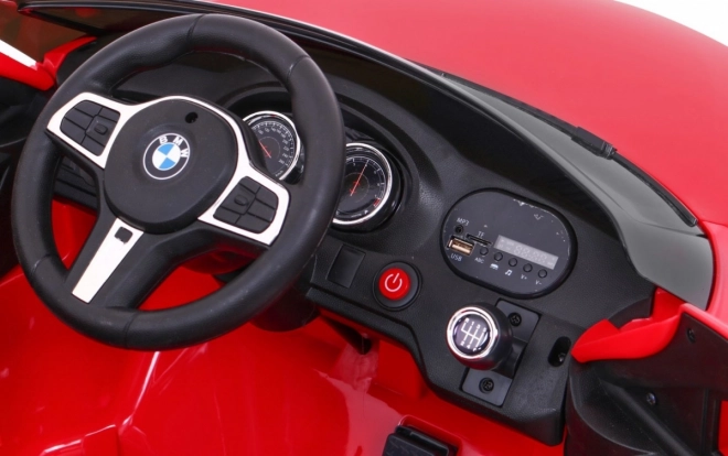 BMW 6 GT Batterieauto + Fernbedienung + sanfter Start + EVA + Gurte + LED MP3 – Rot