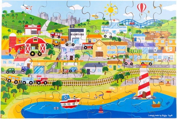 Vloerpuzzel Stad