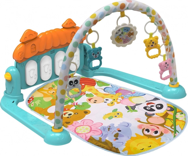 Chipolino speelkleed met pianootje Zoo party – Blauw