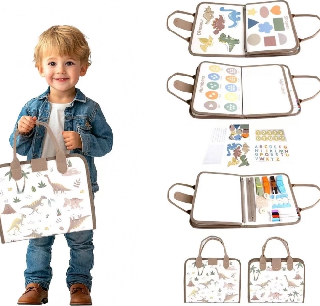 2kids toys livre sensoriel busy dinosaures