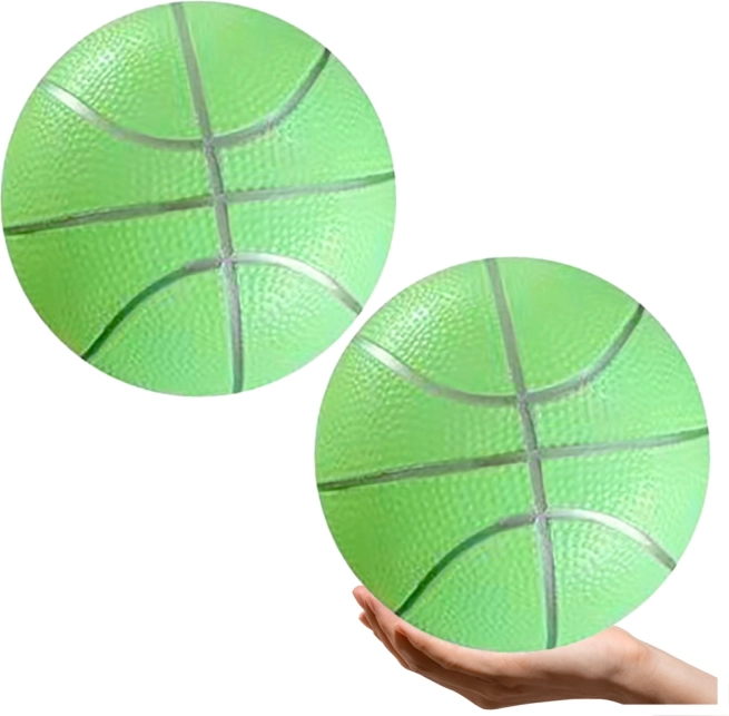Pastelgroene rubberen strandbal 20 cm
