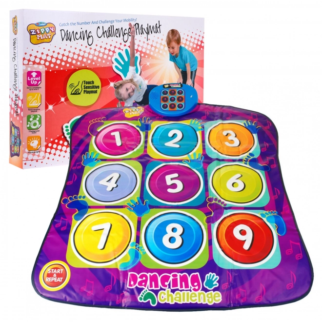 Mat "Cijfers" voor kinderen 3+ Balansspel + 5 niveaus Handen Voeten