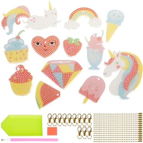 Diamantschilderen set - sleutelhangers