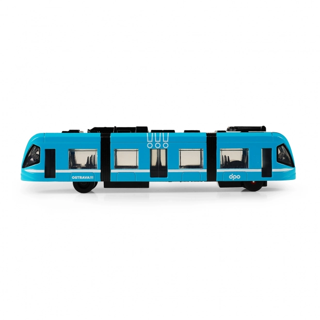 Moderne metalen tram DPO Ostrava 23 cm