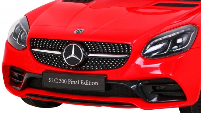 Mercedes Benz SLC300 Kinderauto op batterij Rood + geluiden MP3 Lichten + afstandsbediening + langzame start