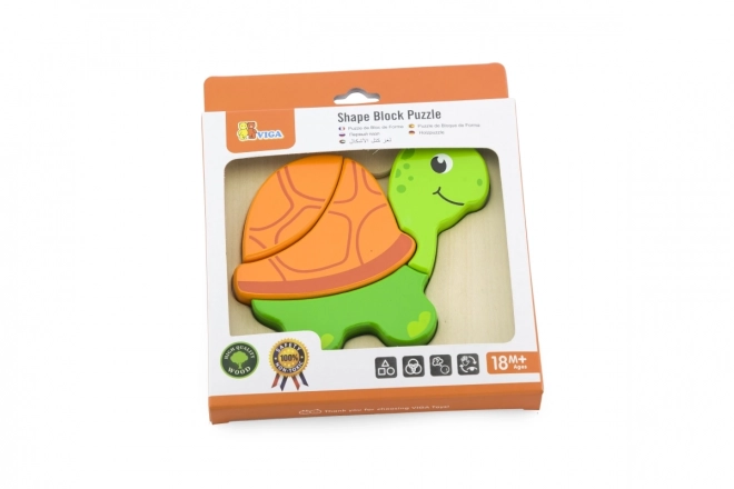 Puzzel voor de kleinsten - schildpad