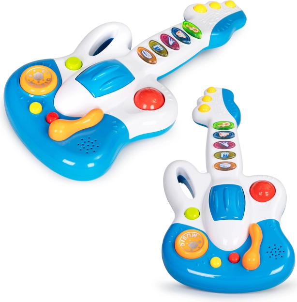 Jeu avec la guitare pour les tout-petits