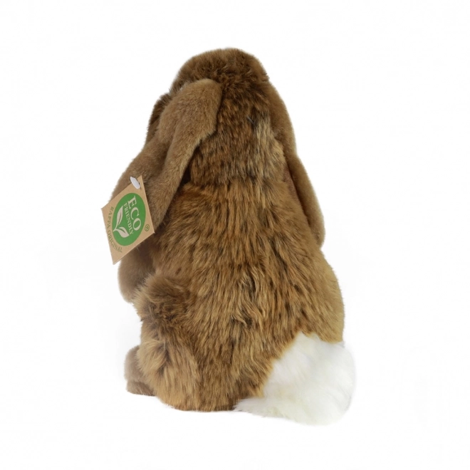 Staande bruine pluche konijn 18 cm ECO-VRIENDELIJK