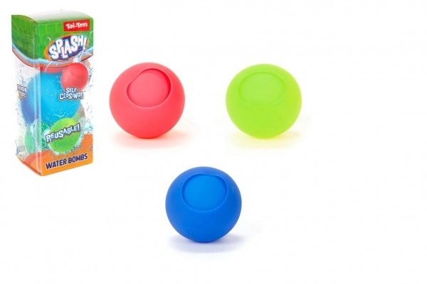 Waterballonnen met zelfsluitende afsluiting