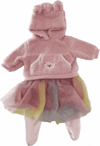 Rokje voor pop met hoodie PLEJO 40 - 43 cm