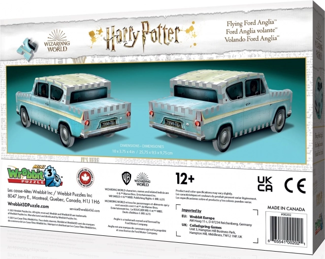 3D puzzel Harry Potter: Vliegende Ford Anglia