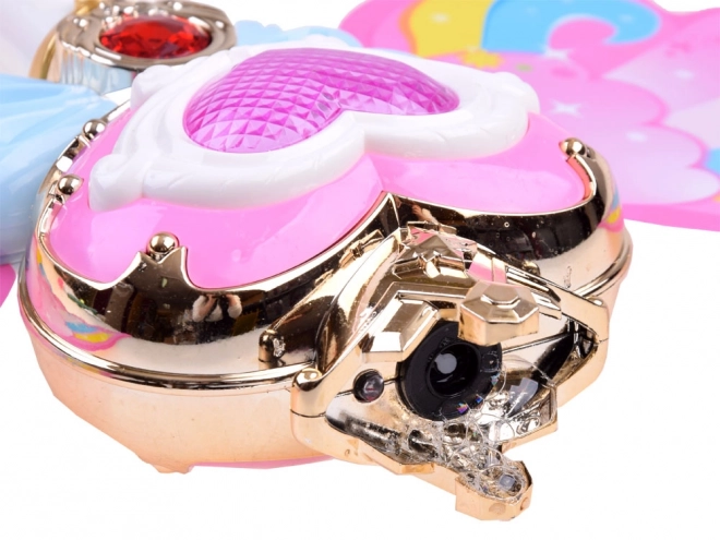 Magische roze toverstok met bellen