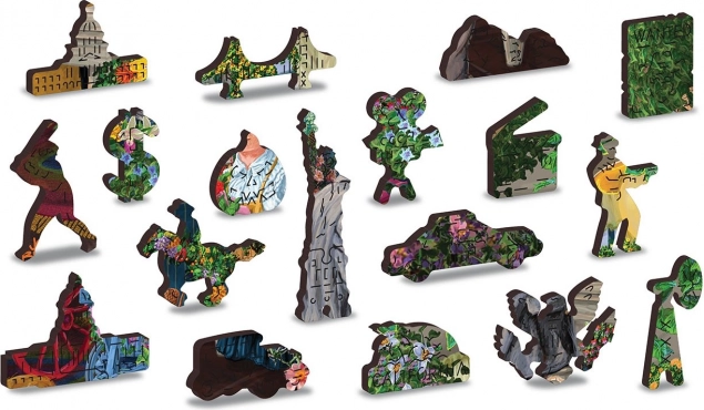Uniek gevormde stukjes als kleine figuurtjes
