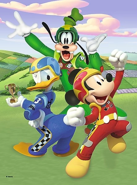 TREFL Puzzle Mickey Mouse Rennfahrer 20 Teile