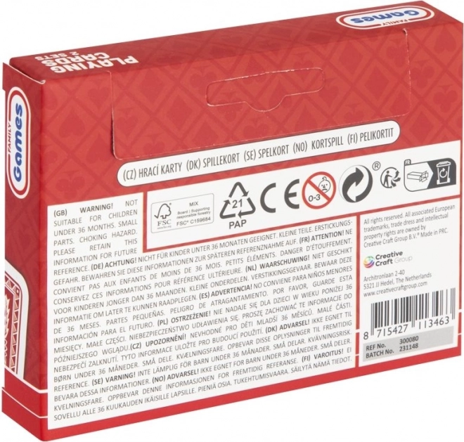 Grafix Spielkarten-Set 2x55 Stk.