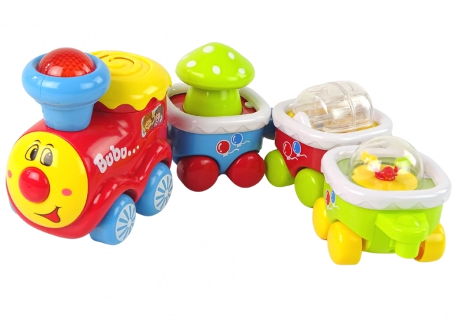 Train éducatif coloré pour tout-petits Lumière Son Locomotive
