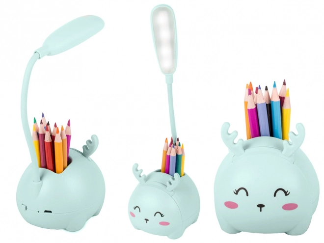 Kinder LED-nachtlampje met USB-oplader en organizer