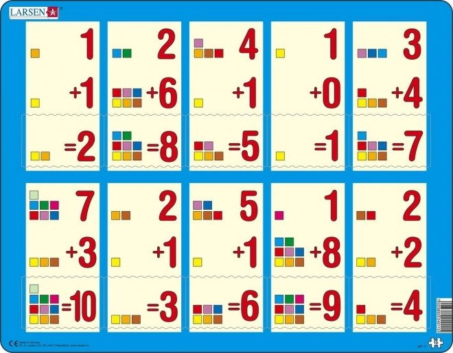 Larsen Lehrpuzzle Addition bis 10