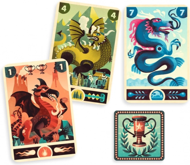 DJECO Jeu de cartes Dragon deck