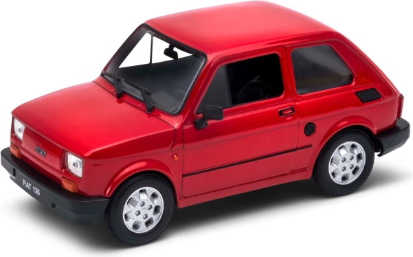Metalen model WELLY Fiat 126p Maluch 1:24 met te openen deuren