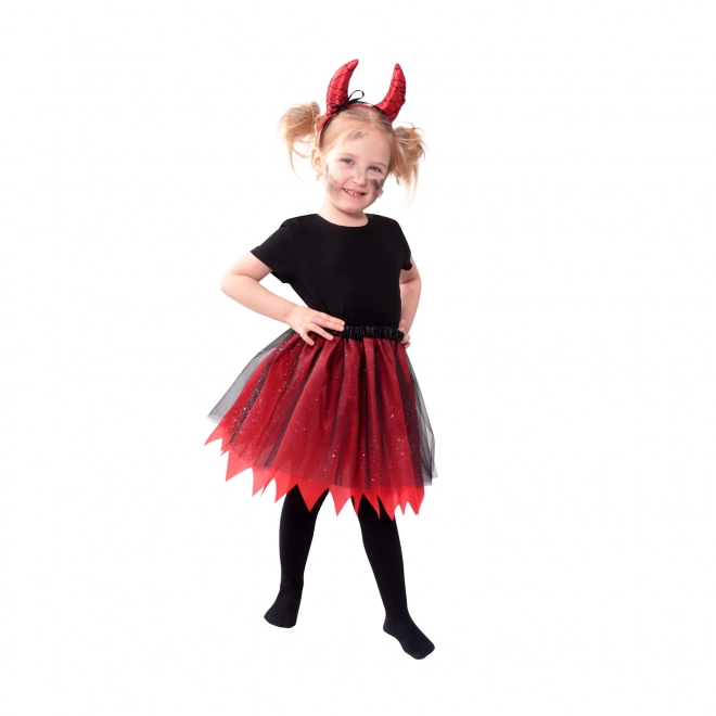 Kind kostuum duivelinnetje tutu rok met diadeem