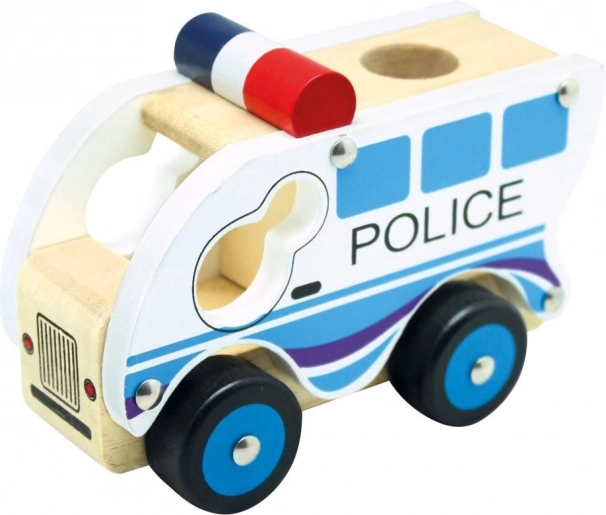 Bino houten politiewagentje