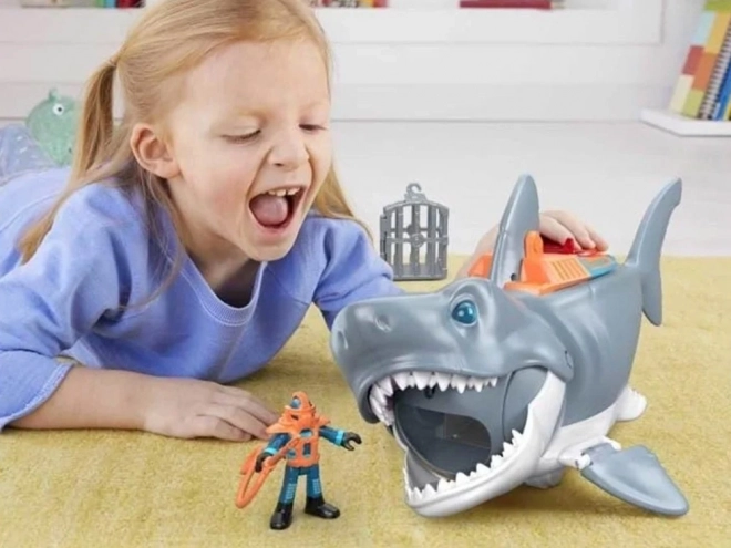 Mega Aanval Haaien Imaginext met Beweegbare Kaak