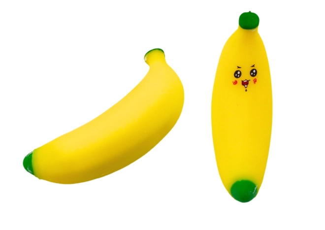 Banaan Stretch Rubber Geel