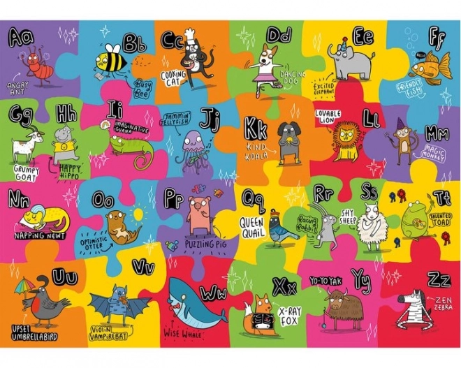 Gibsons grote vloerpuzzel onconventioneel alfabet voor kinderen